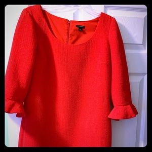 Ann Taylor size 6 beautiful red shift red dress